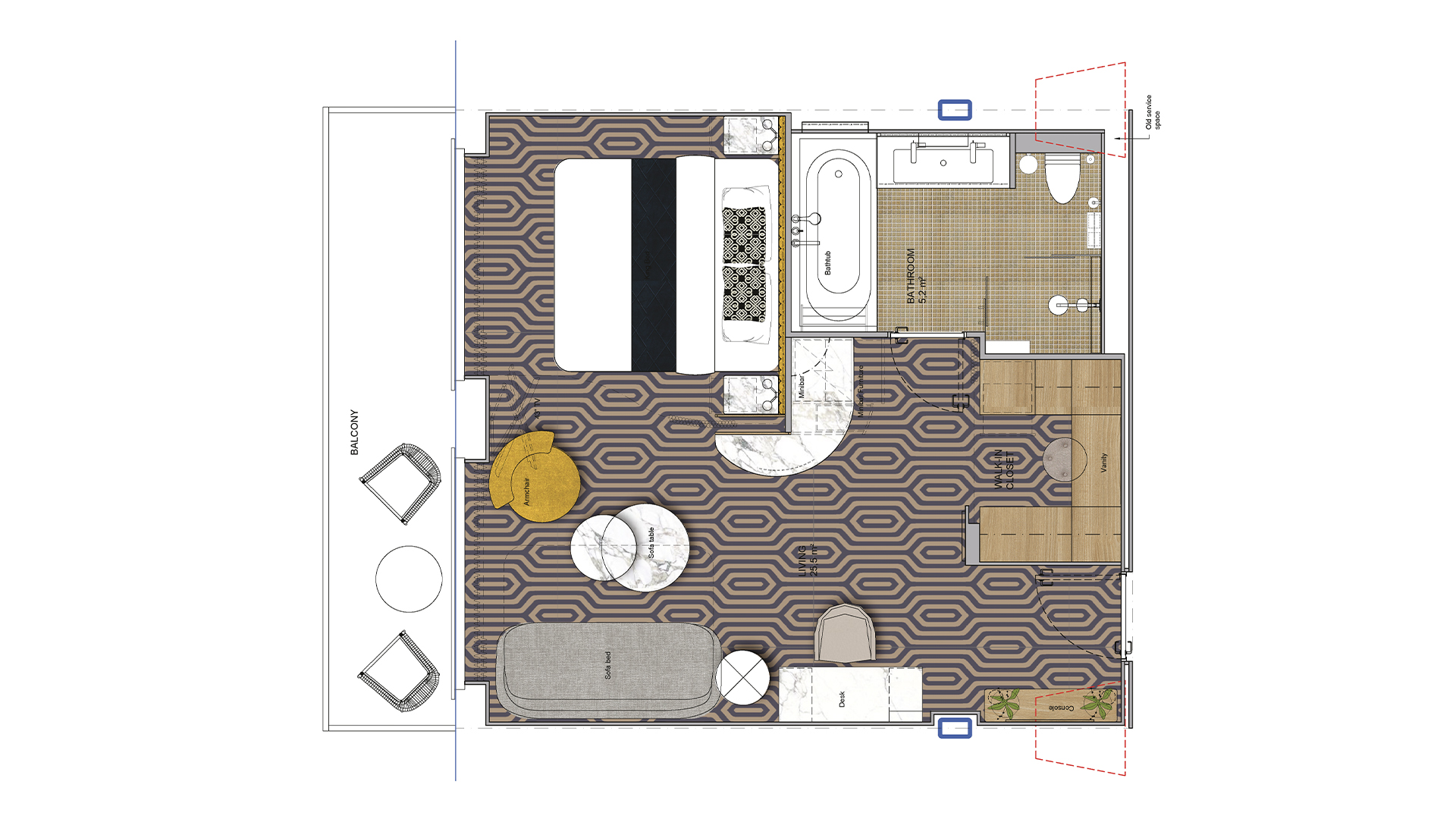 Palace Deluxe Suite layout